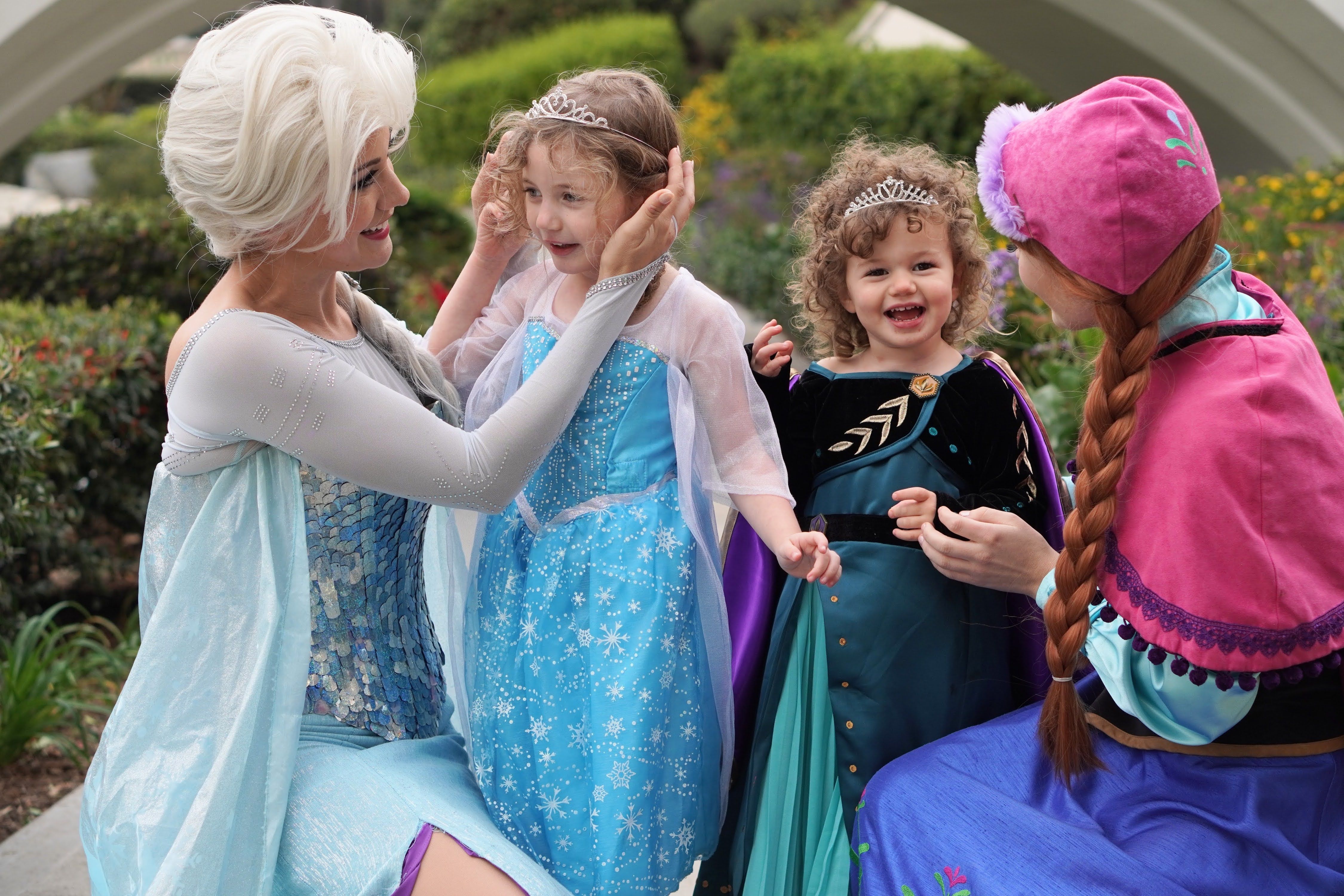 Elsa and anna for san diego birthday party